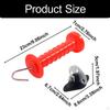 Electric Fence Gate Handle Insulated Handles with Spring, for Farm Supply