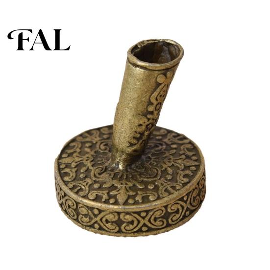 Metal Dip Pen Stand Vintage Round Holder, Durable Exquisite Carved Desktop Ornament, Calligraphy Base Pens And Quill Supply, for Desk Decoration