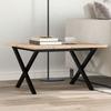 VidaXL Coffee Table X-Frame, Side Table, Sofa End Table, Living Room Furniture, 60x60x40 Cm Pine Wood 3282682