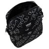 Vans Solid Color Printed Design Zipper Closure Nylon Shoulder Crossbody Bag Unisex bags Black VN0A3I5SZXH
