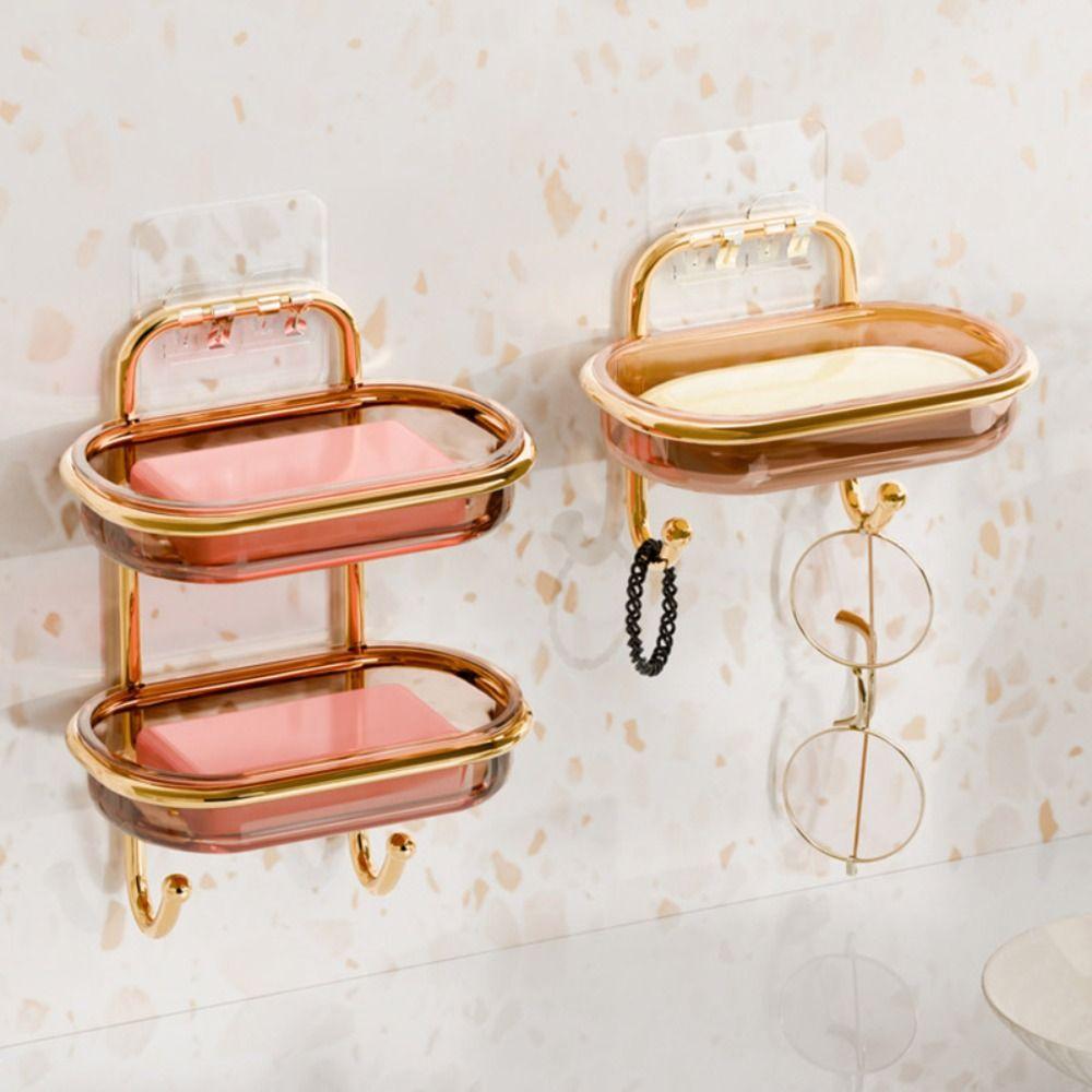 

Поднос для хранения мыла без перфорации. Съемная мыльница. Светильник. Роскошный настенный держатель для мыла.