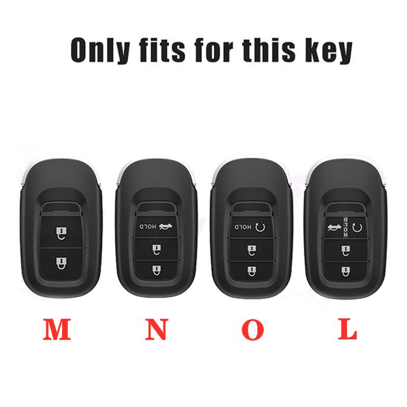 Zinc Alloy Leather Car Smart Remote Key Case Cover Protector Shell For Honda Civic 11th Accord HR-V CR-V CRV 2022 2023 Accessory