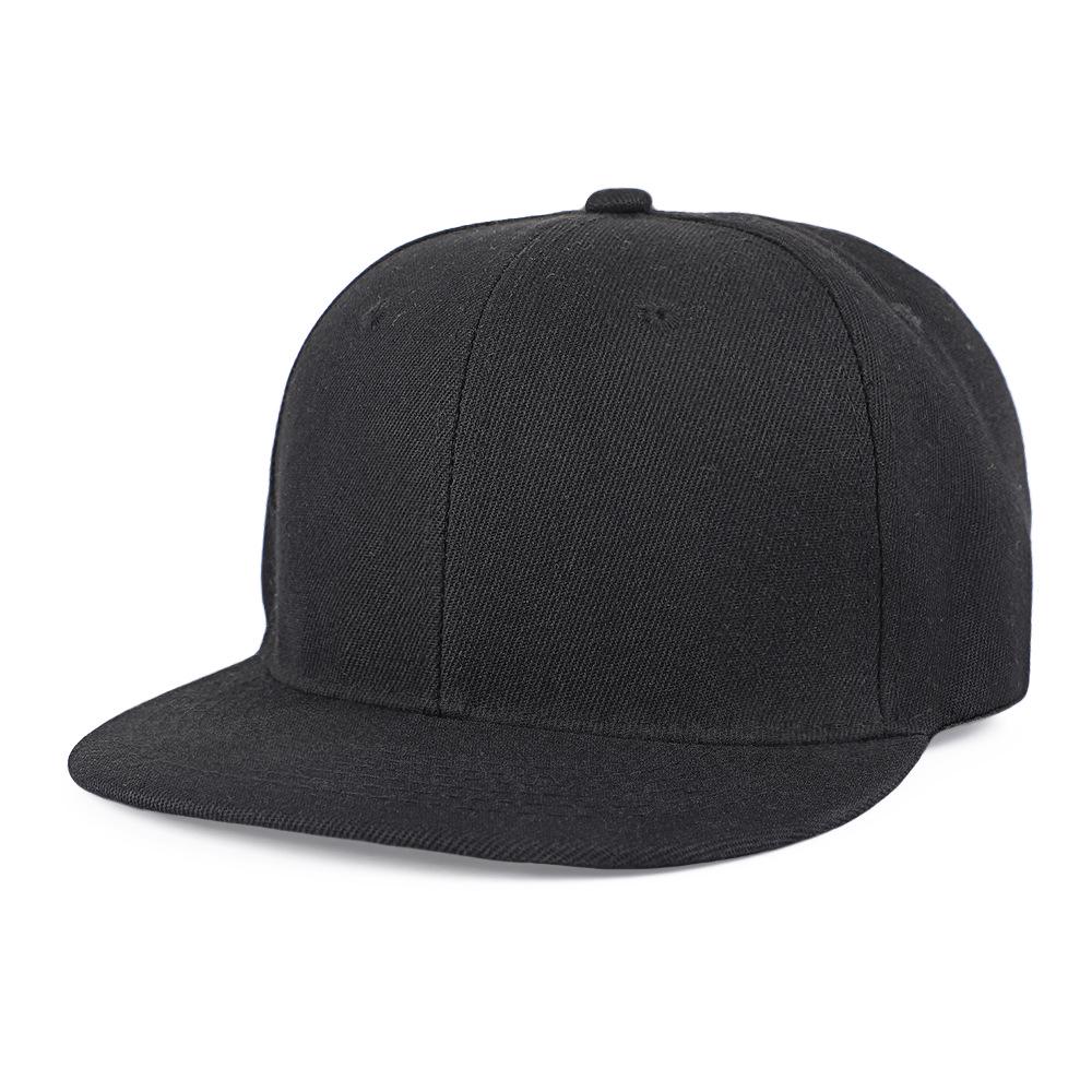 Spring/Summer Trendy Unisex Polyester Flat Brim Hat with Embroidered Logo - European & American Style