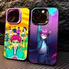 Anime S-Saiki Kusuo  Phone Case For iPhone17,16,15,14,13,12,11 Plus,Pro Max Colored Silver Plated Inside Cover