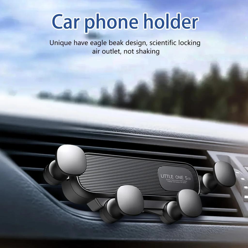 Gravity Car Phone Holder for 4.7-7 Inch Mobile Phone Car Air Vent Phone Mount Universal Shockproof GPS Clip Smartphone Stand