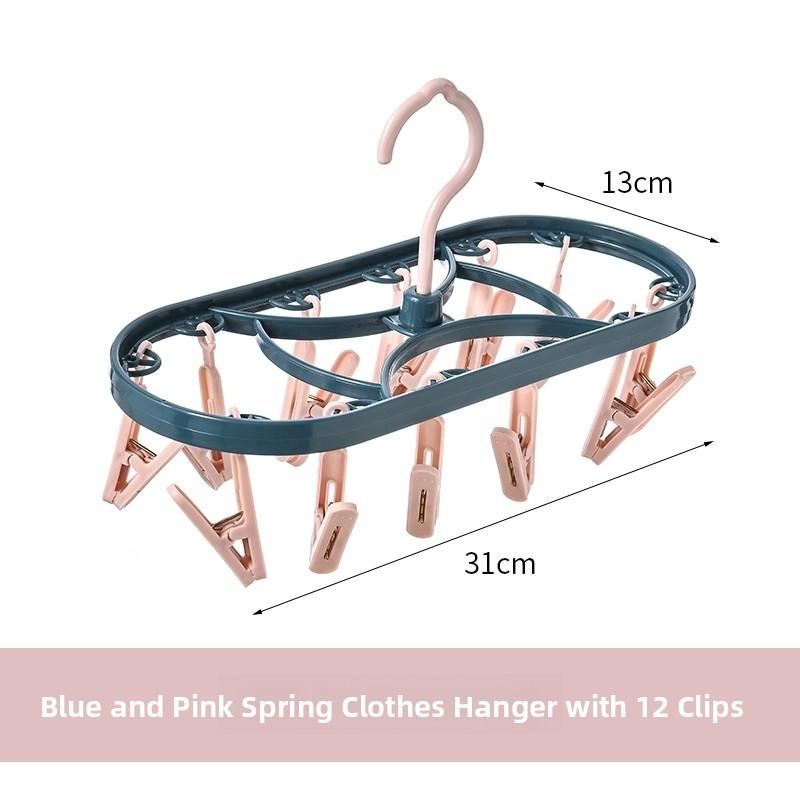 Multi-Functional Home Use Clothes Drying Rack Windproof Creative Design Plastic Clothes Hanger for Balcony T-Shirt Drying Holder