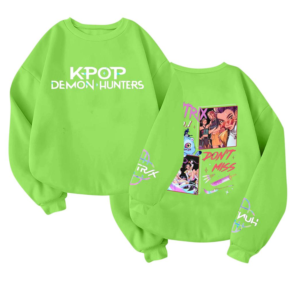 Children's Fashionable Lightweight Long-sleeved Round Neck Pullover With Pockets Printed Pullover