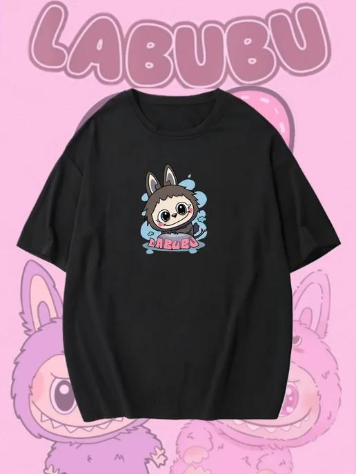 Oversized T-shirt with a Labubu print 4XL