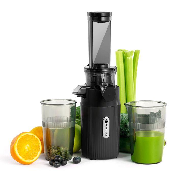 Extracteur de Jus - VENTRAY - Ginnie - Compact - 60 tr/min - Noir