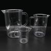 Acrylic Black Line Large Capacity Transparent Measuring Cup with Handle for Tea, Baking, and Catering