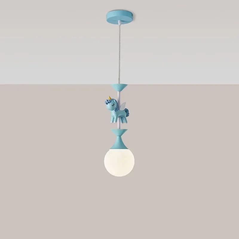 Children's Carousel LED Penadant Chandeliers for Princess Room Bedroom Living Room Hanging Lighting Decor Art Ceiling Lamps