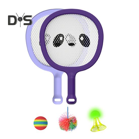 

Детская теннисная ракетка, юниорская теннисная ракетка с мягкими тренировочными мячами, воланчики для бадминтона для детей, для занятий спортом в помещении и на открытом воздухе фиолетовый