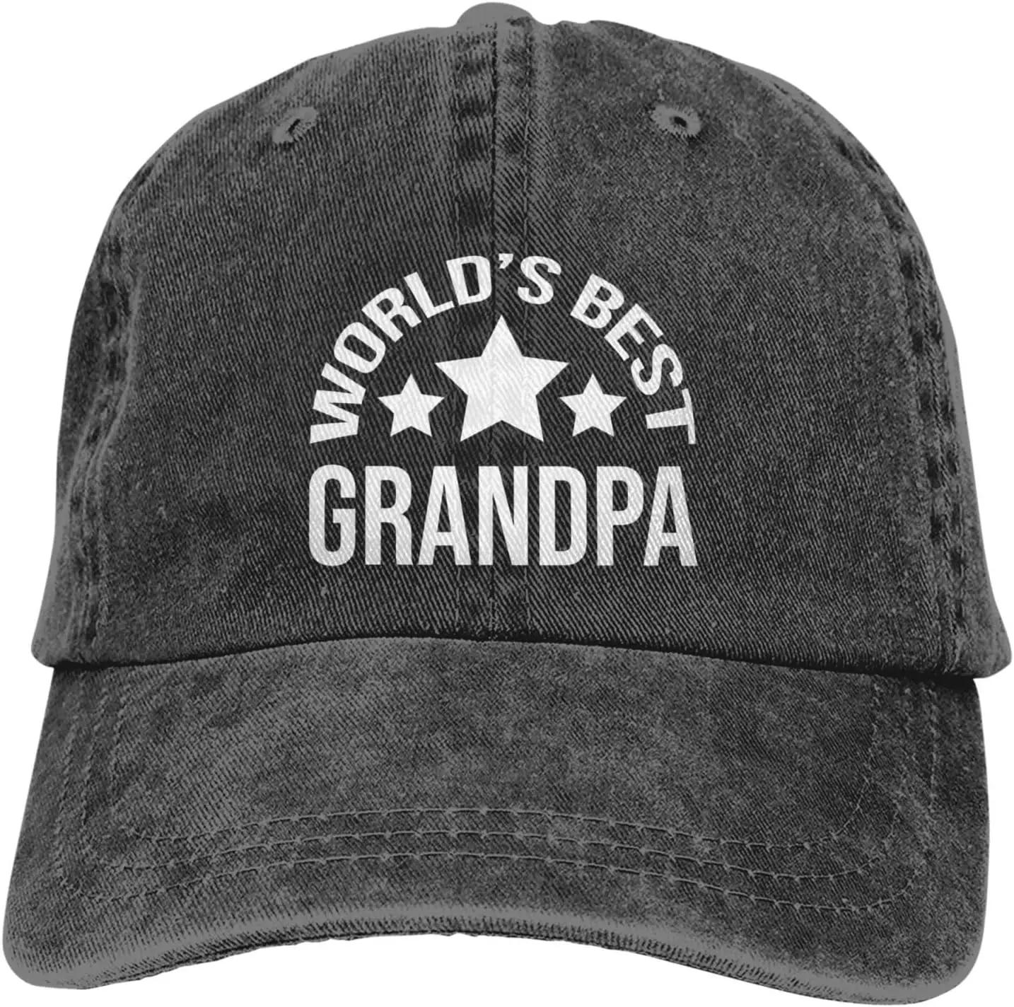 Worlds Best Grandpa Baseball Cap Golf Dad Hat Adjustable Original Classic Low Profile Cotton Hat Unisex Women One Size