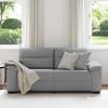 2 Seater Sofa Light Grey 180 X 81 X 84 Cm Fabric