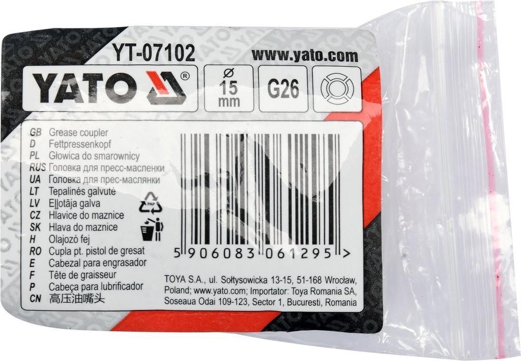 Four-jaw head for the YT-07102 YATO grease gun