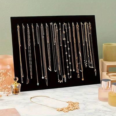 1pc-Jewelry Necklace Display Stand Black Flannel Necklace Penda