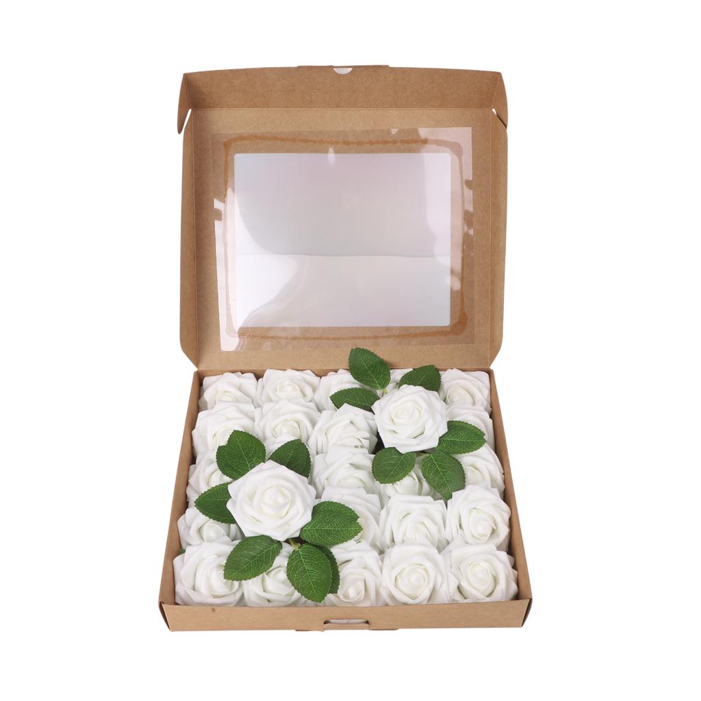 Customizable Rose Size Artificial Foam Roses DIY Craft Flowers Wedding Decor