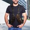 Europäische und amerikanische Retro-Lederriemen Unterarm-Umhängetasche Herren Outdoor-Handytasche Halloween Cosplay-Requisiten