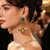 European & American Fashion Jewelry: Indian-Style Wind Chime Earrings, Retro Ethnic Tassel Design for Women