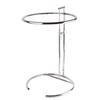 Hebbarer Couchtisch Retro-Stil Transparent Runde Form Kompakt Metall Glas Dekorativ Praktischer Couchtisch
