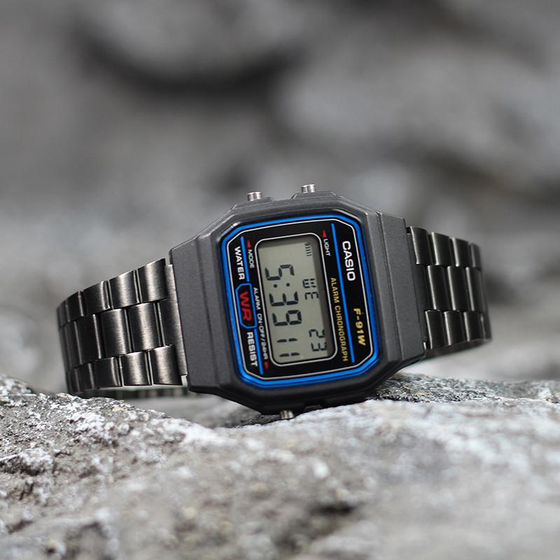 CASIO Unisex Black Watch F-91W-1-