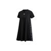 Short Sleeved Dress Women's Black (Unisex) Short-Sleeved Dresses GJ6564