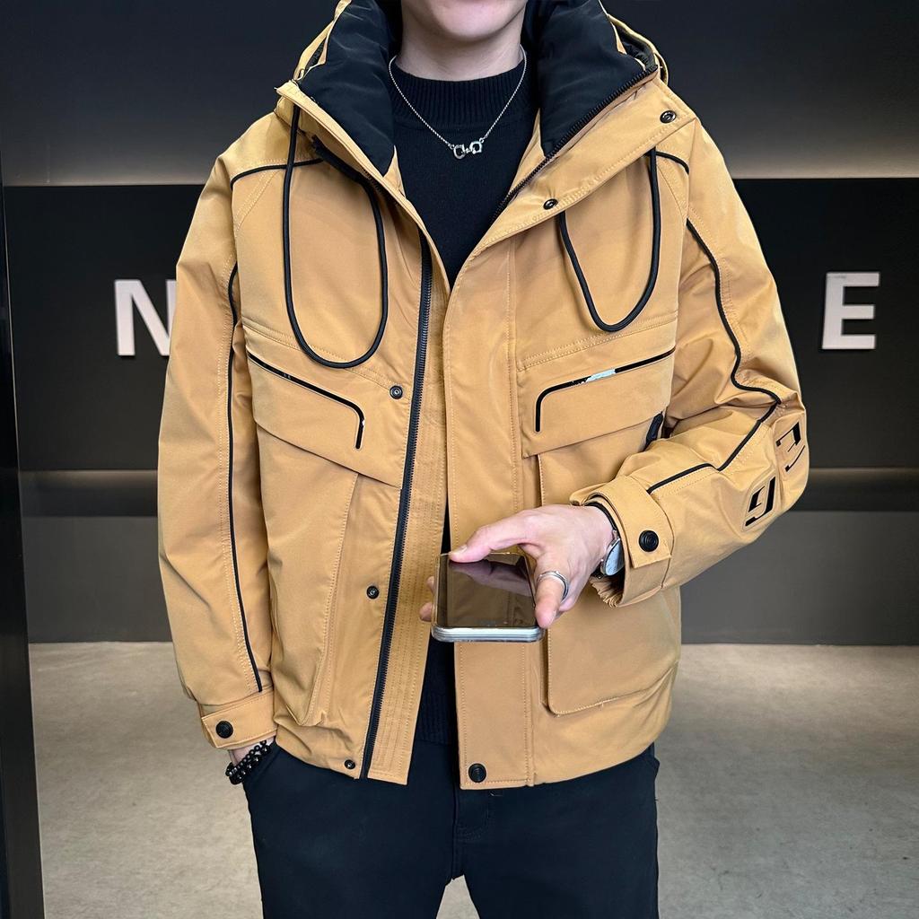 Men's High-End Hooded Winter Down Jacket 2025: Stylish, Warm, and Trendy Outerwear