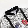 Boys Girls Astronaut Costume Silver Space Suit Halloween Role Play Costume for Kids Party Performance New Year Carnival Gift