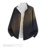 Reversible Stand Collar Unisex Jacket, 2025 Spring/Autumn, American Plus Size, Loose Fit, Casual Windproof Design.