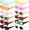 Small Square Rectangle Sunglasses Women Square Sunglasses 90s Retro Eyewear Vintage Candy Color Sunglasses Lentes Sol