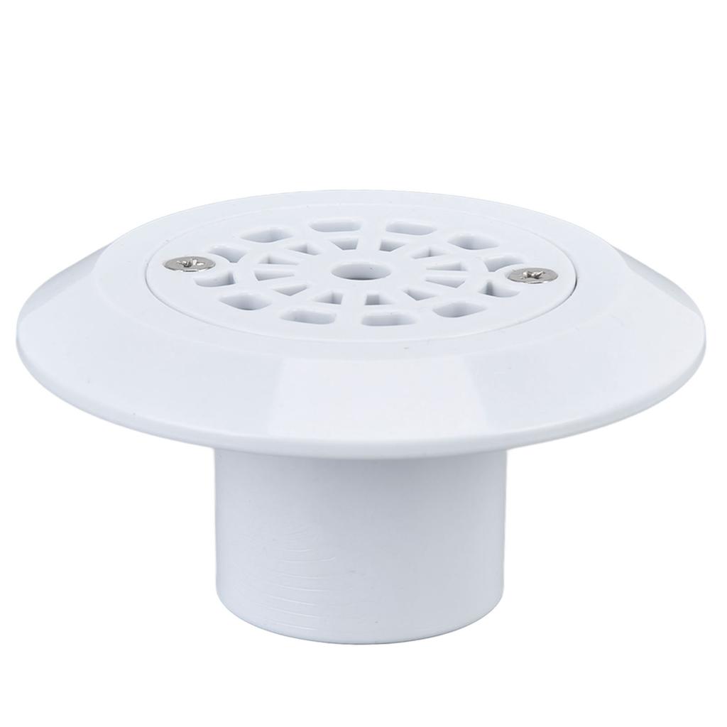 Plastic Pool Water Outlet White Floor Drain Water Inlet Draining Accessory for Swimming Pools Hot Springs Spas