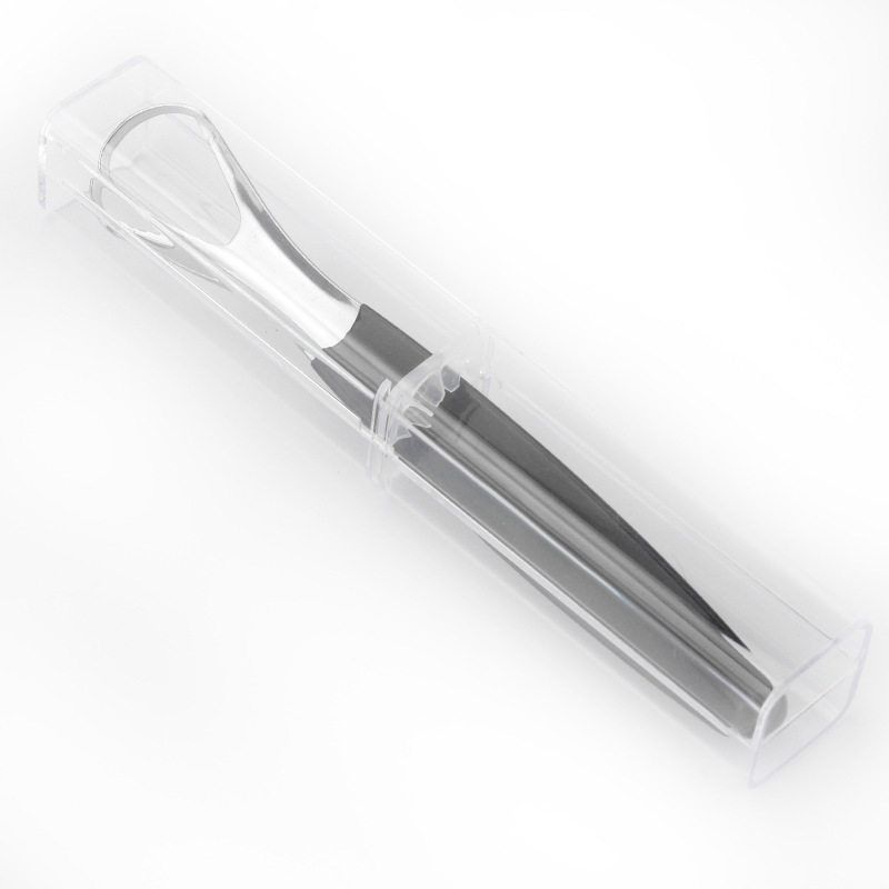 

Tongue Scraper Cleaner 304 Stainless Steel Adult Tongue Scraper Fresh Breath Special Tool to Remove Bad Breath Black [Portable Plastic Box] 304 Stainless Steel