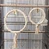 Birds Can Use Hanging Rings, Parrot Swing Toys with Bells, Sturdy and Durable, Additions for Birdcages