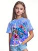 Abbigliamento Bambina Vestiti Bambina Maglietta Manica Corta Bambina Stampa Farfalla Carina Kawaii Girocollo Top Bambina Vestiti Estivi Bambini
