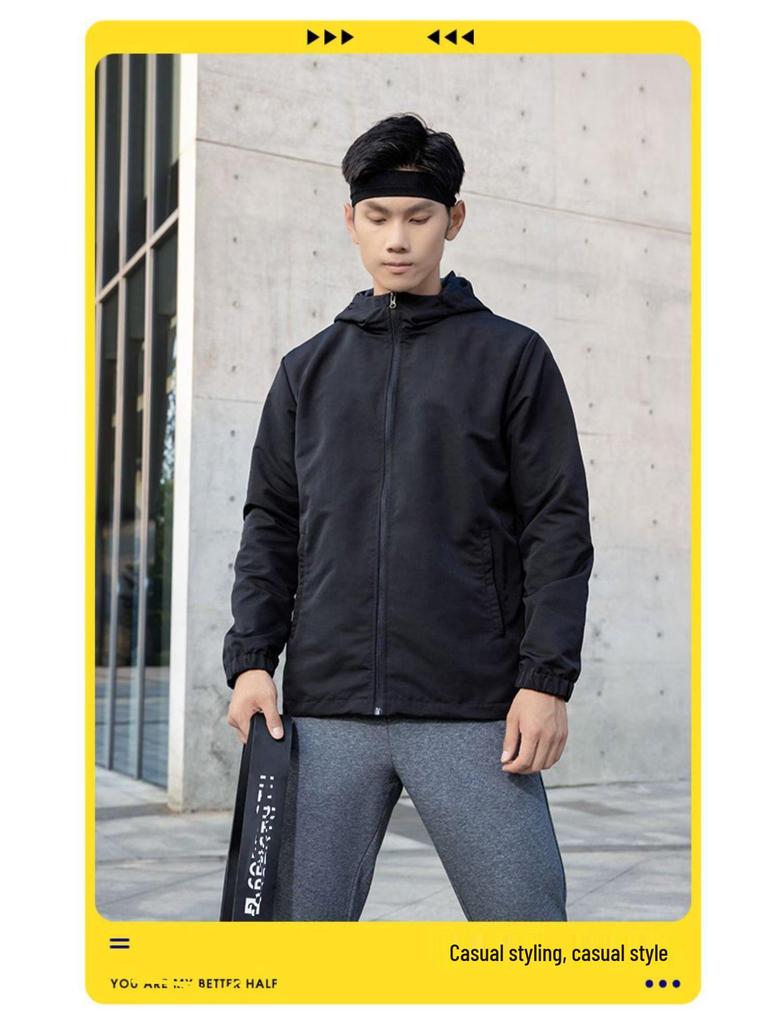 2025 Men's Waterproof & Windproof Hooded Windbreaker Jacket - Spring/Autumn Outdoor Dirt & Wear-Resistant