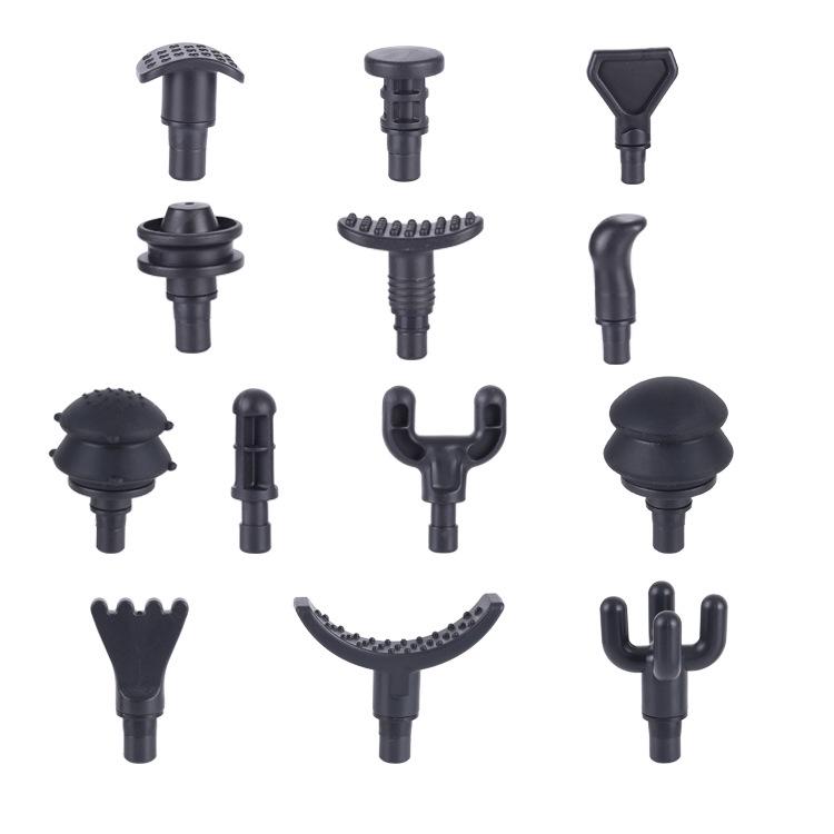 12.5mm Muscle Relaxer Fascia Gun Head: Metal & ABS PP Home Fitness Massage Stick Accessory.