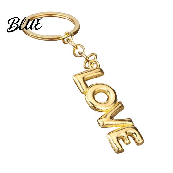 Durable Key Ring LOVE Keychain for Backpacks Alloy Letter Car Handbag Charm Pendant Holder Pendant Romantic Valentine’s Day Gift