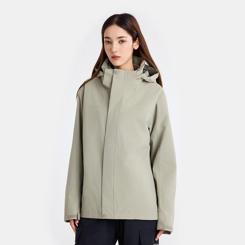Outdoor jacket women's three-in-one fleece removable Tibet climbing mountaineering suit men's windproof and waterproof jacket
