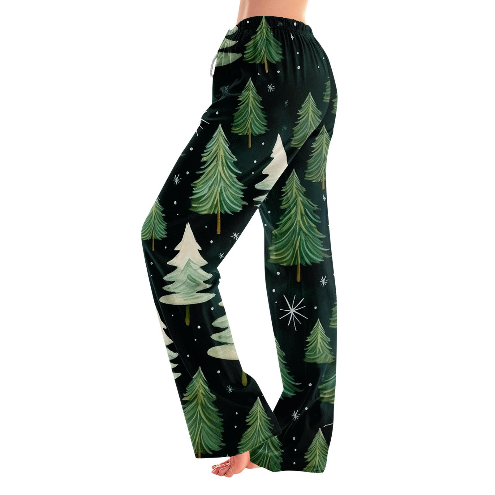 

Женские пижамные штаны, одежда для сна, повседневные брюки с эластичной резинкой на талии, удобные прямые свободные брюки для йоги M