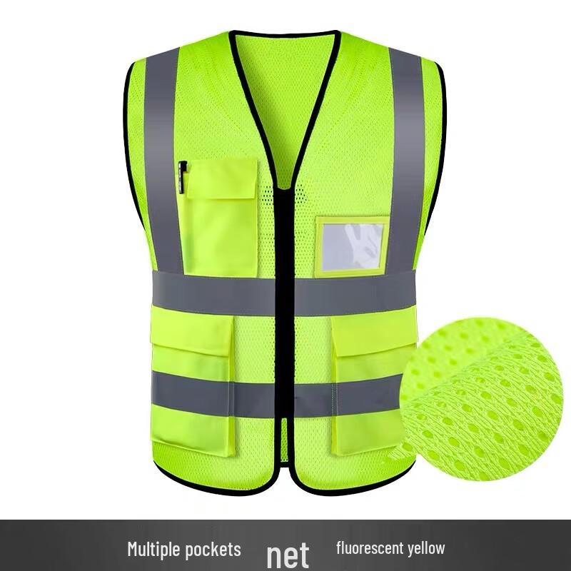 High-Visibility Reflective Mesh Safety Vest (2-Pack) One Size