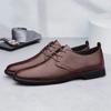 Neuer Herren Formeller Oxford Büro Schuh Mode Schnürung Lässig Flach Designer Schuhe Hohe Qualität Handgemacht Lässig Leder Business Schuh