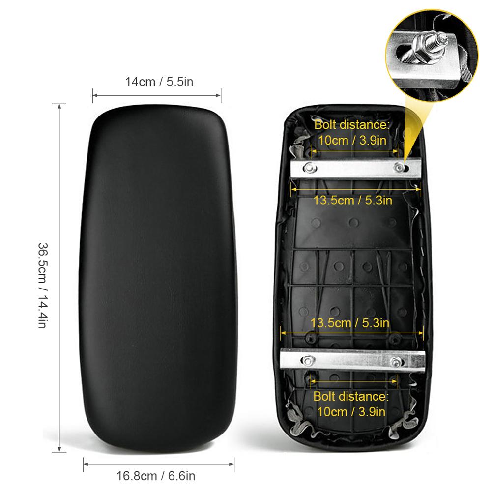 1 PC 6cm Bicycle Rear Saddle Thickened Pu Leather Shockproof Electric Bike Rear Seat Cover Bicycle Accessories