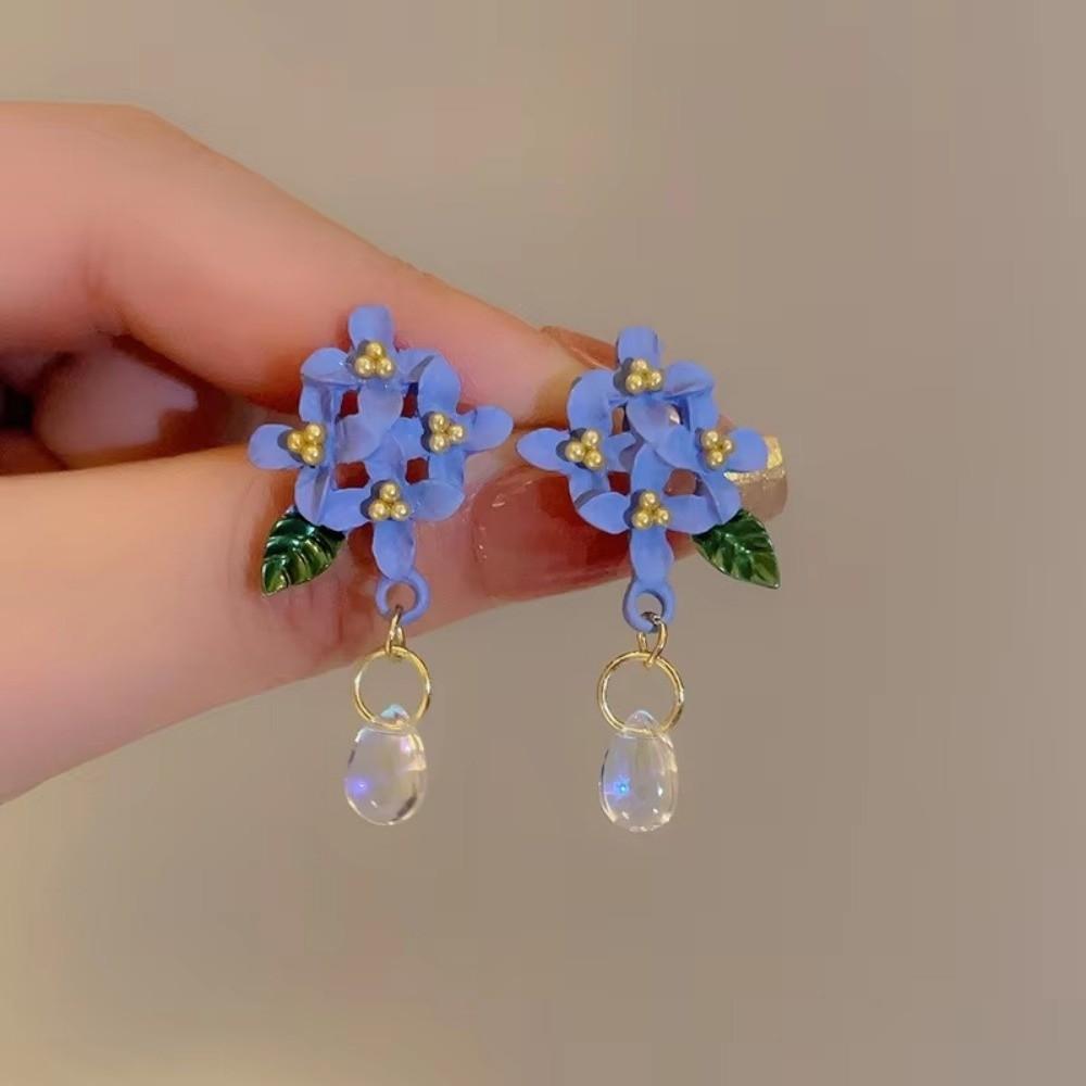 Chinese Style Orchid Earrings Sweet Pendant Earrings Ethnic Style Flower Earrings  Casual Wear