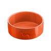 Gamelle en céramique - HUNTER - 550 ml - Orange - Vernis brillant - Antidérapant - Résistant aux rayures