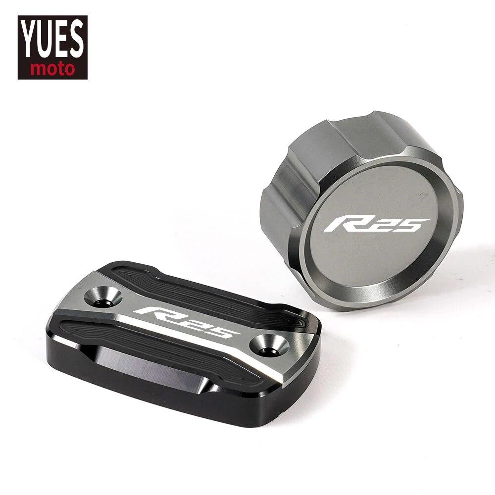 Accesorii pentru motociclete pentru Yamaha YZF R25 2015 - CNC de înaltă calitate capac rezervor lichid de frână spate și față capac cilindru