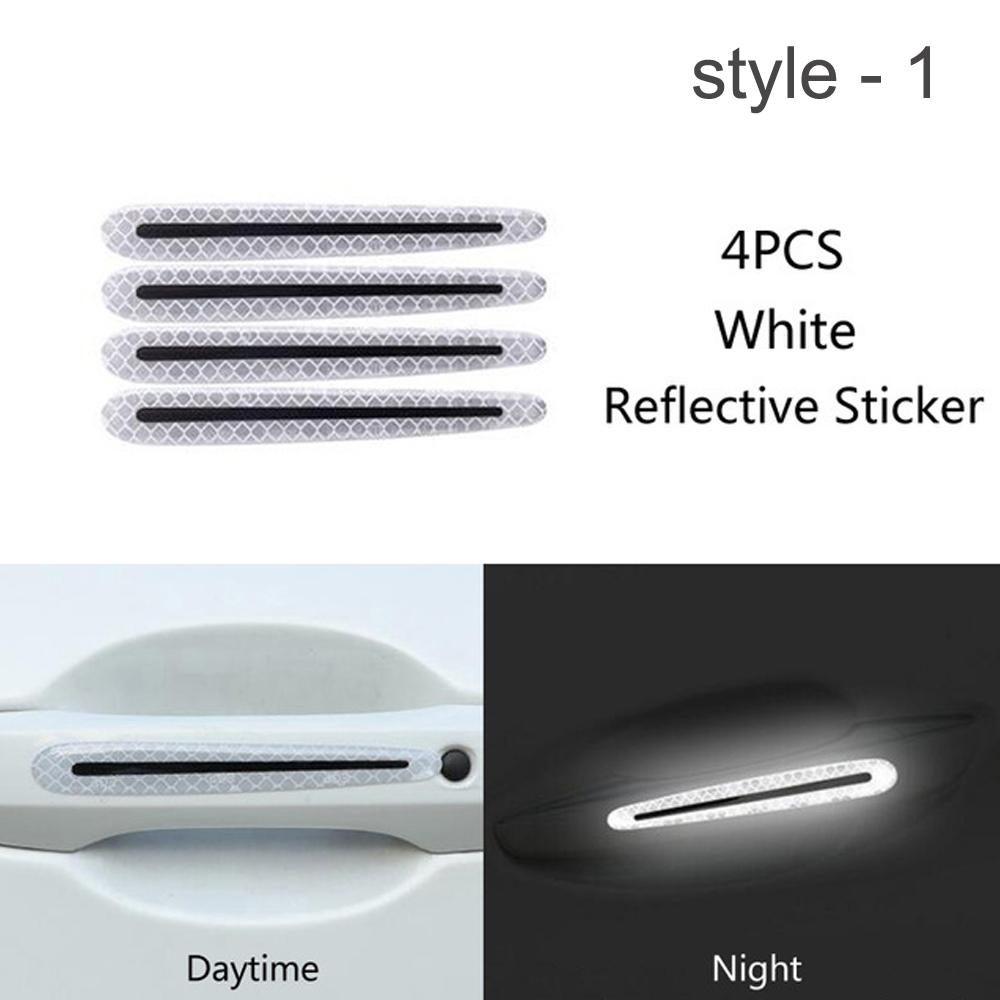 Universal-Carbon Faser Auto Tür Griff Farbe Scratch Protector Aufkleber Abdeckung Schutz Schutz Film Auto Sicherheit Reflektierende