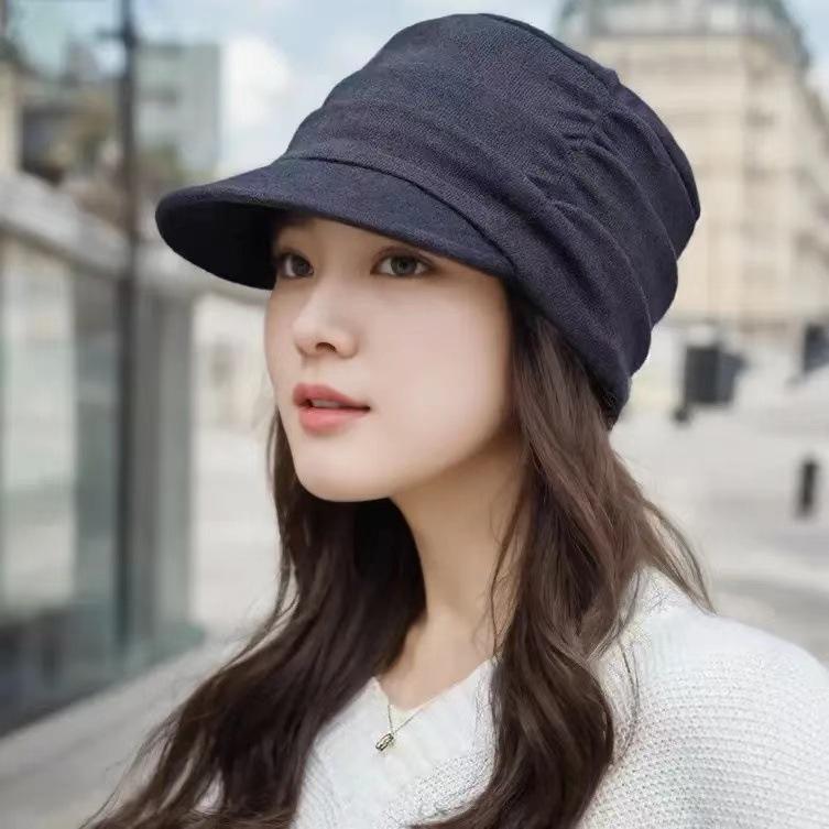 Ethnic Floral Women's Baseball Cap: Korean Style, Versatile for Spring, Autumn, and Winter