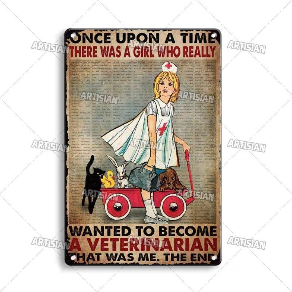 1 Piece Retro Metal Tin Sign Art Poster For Office Living Room Courtyard Wall Decor 8x12 Inch 20x30 cm