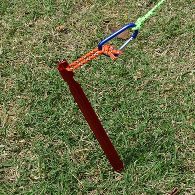 Essential Camping Accessories Durable Aluminum Tent Stakes Versatile Camping Gear for Stability and Convenience