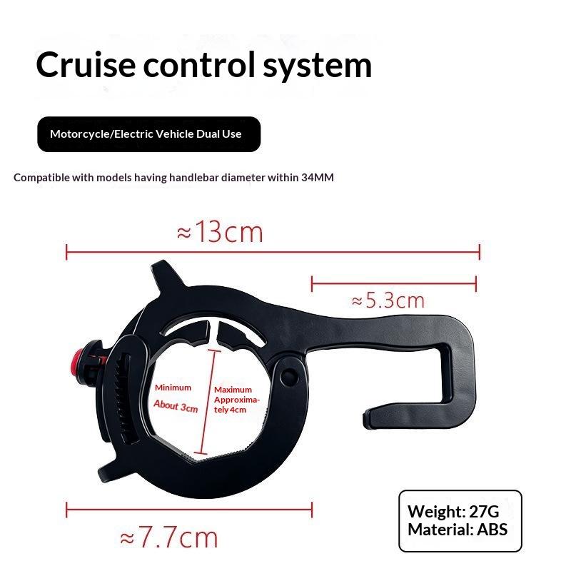 Motorcycle Cruise Throttle Assist Lock Universal Fit for Motorbike Ebike Scooter Reduces Fatigue On Long Rides
